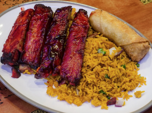 Order C11. BBQ Spare Ribs Combo food online from Green lake store, Brooklyn on bringmethat.com