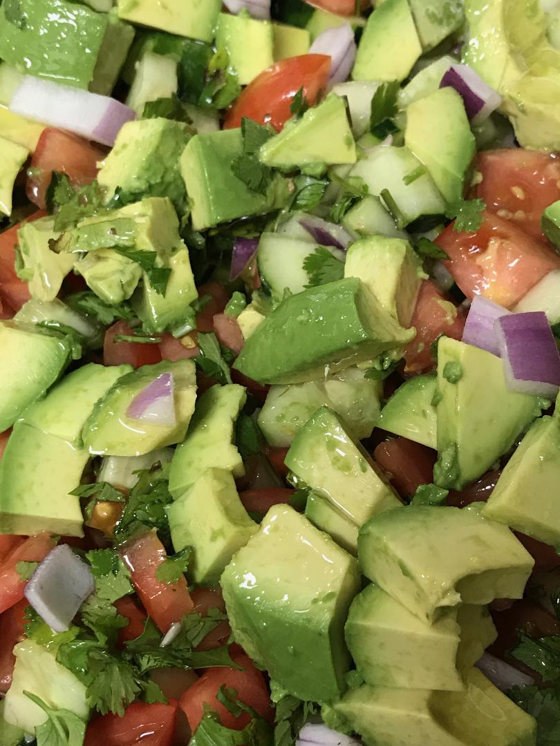 Order Avocado Cucumber Tomato Salad food online from Market Crates store, New York on bringmethat.com