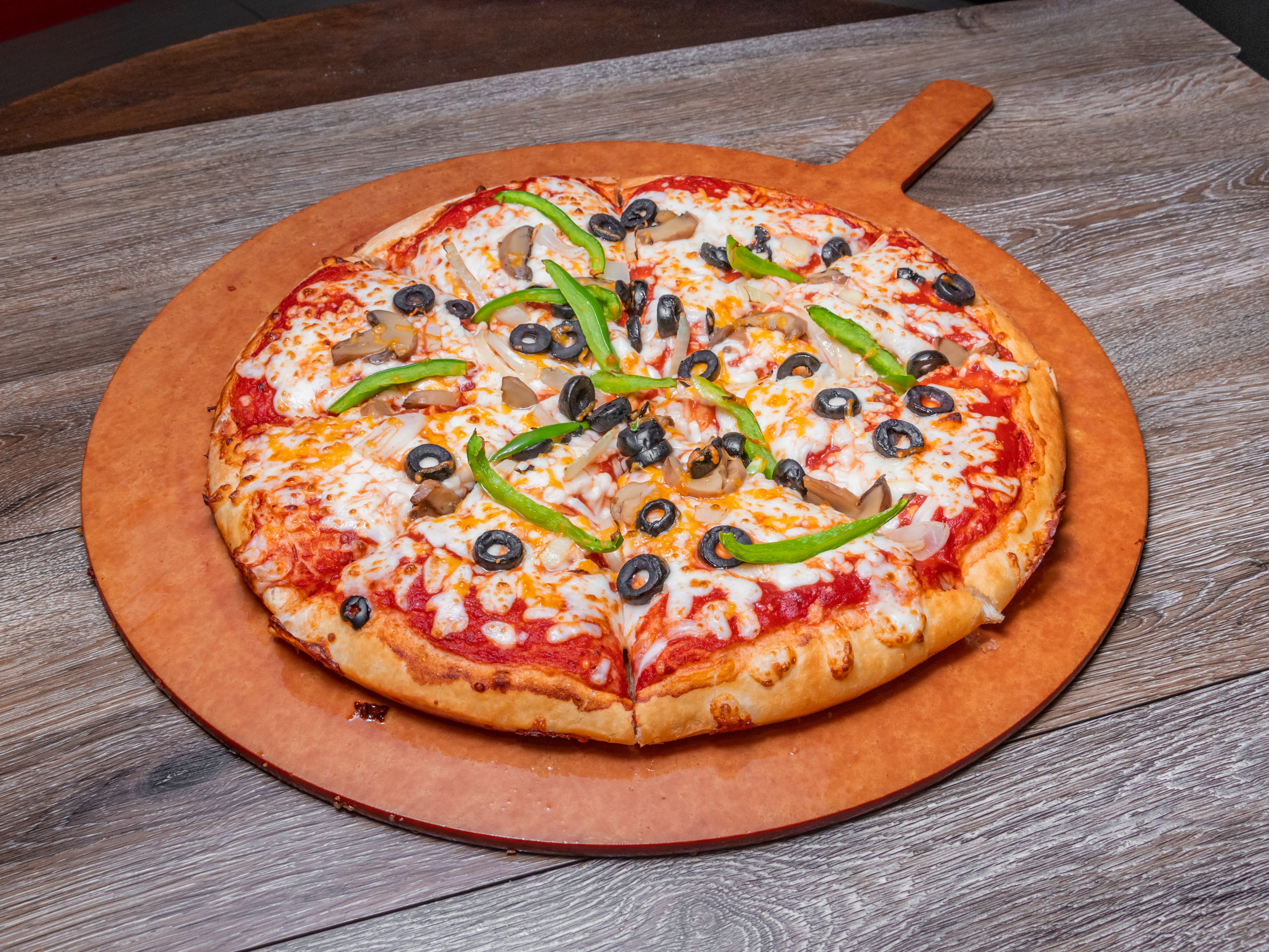 Order Veggie Max Specialty Pizza food online from Pizza Inn store, Baytown on bringmethat.com