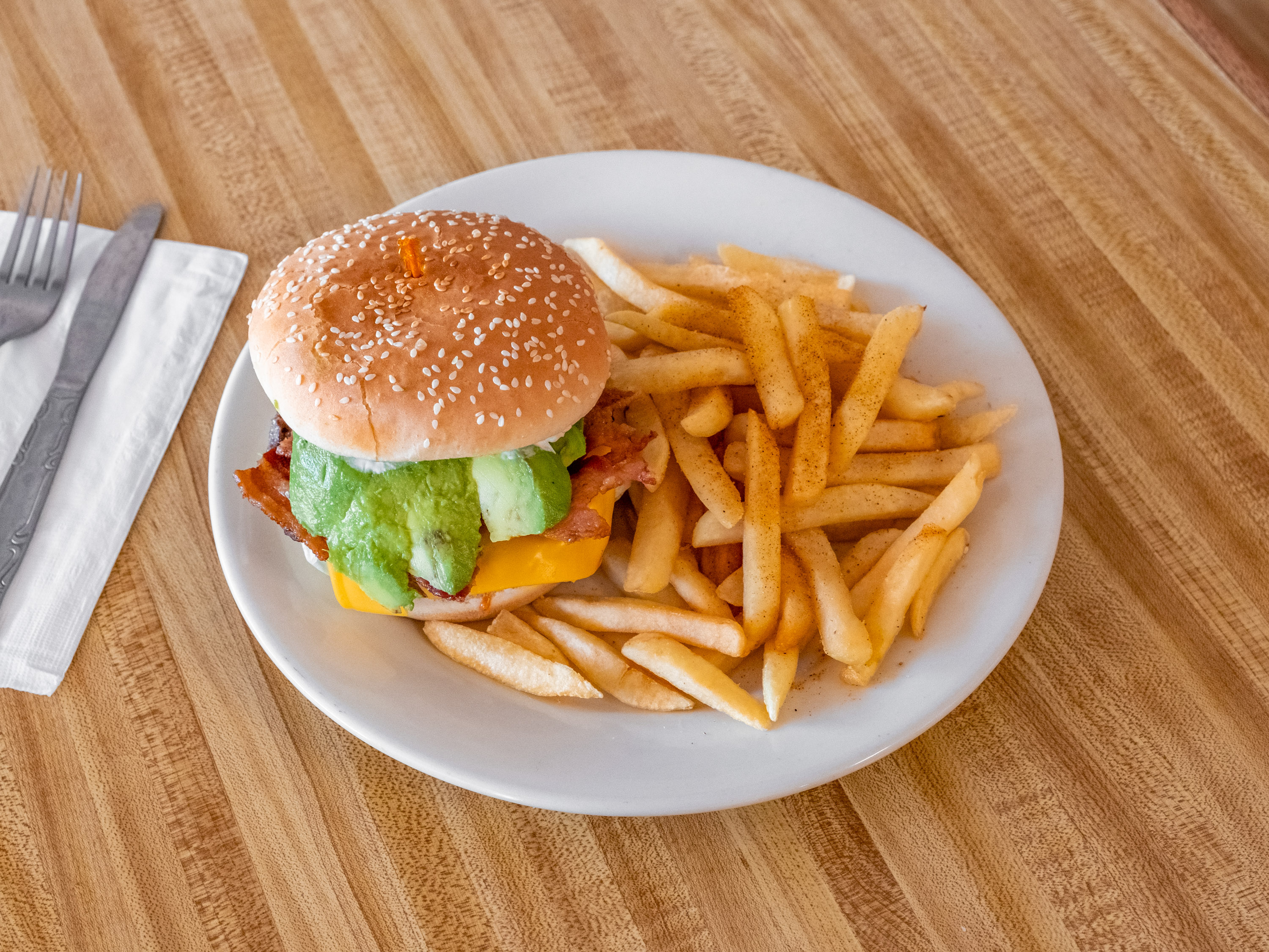 Order California Burger food online from B & C Burgers store, Placentia on bringmethat.com