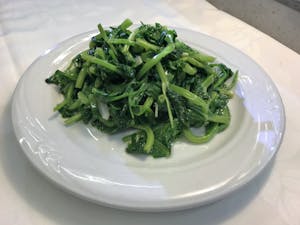 Order J5. Sauteed Bean Seeding (Garlic or House Special Sauce) 大豆苗 food online from Garage Restaurant store, San Gabriel on bringmethat.com