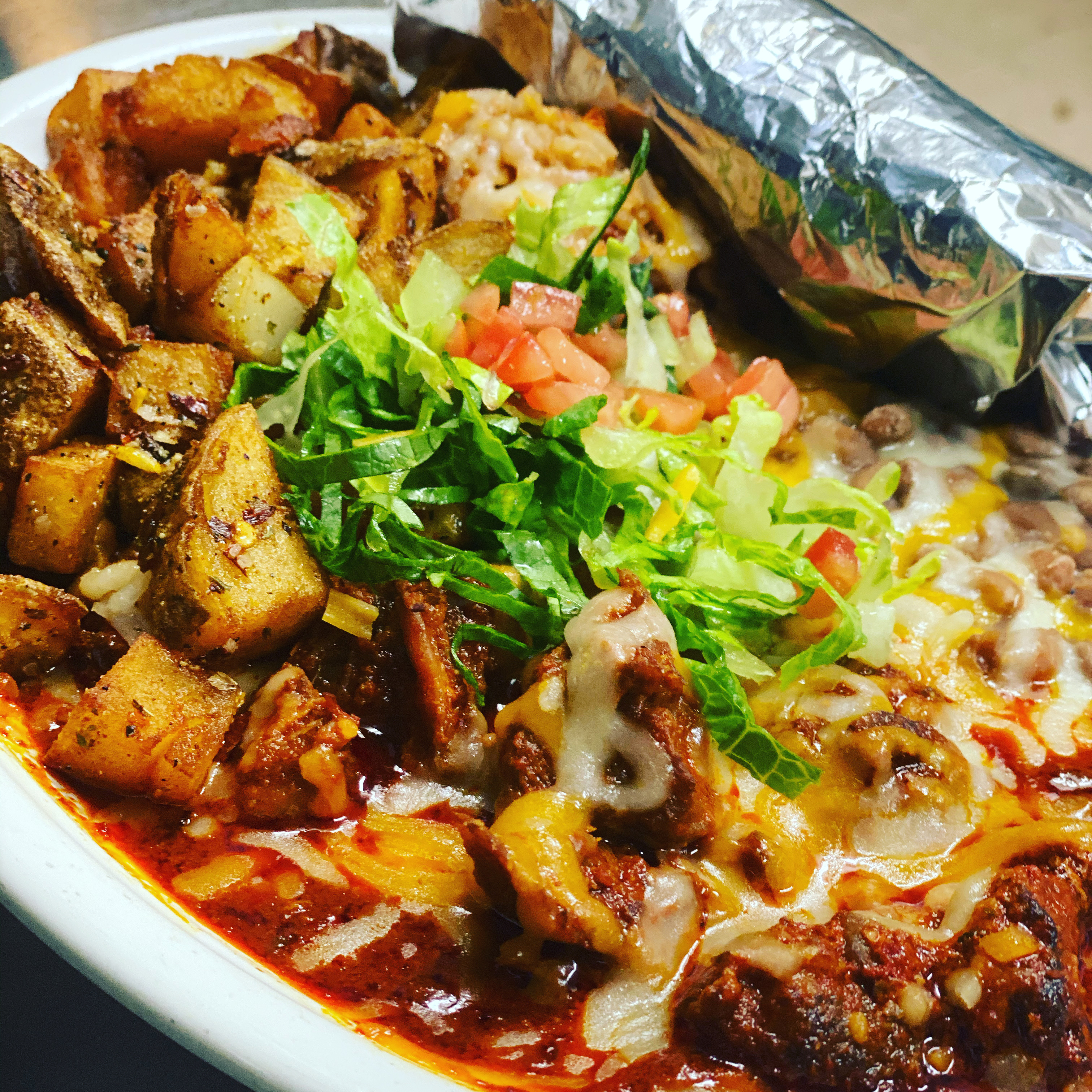 Order Carne Adovada Plate food online from The Chile Pod store, Farmington on bringmethat.com
