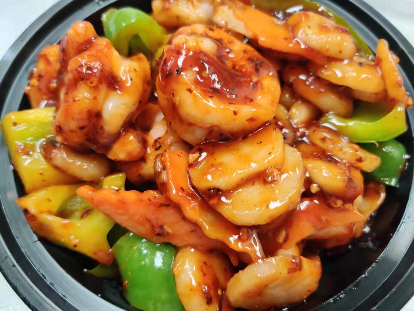 Order S8. Ten Pieces Shrimp with Garlic Sauce food online from Sam Cafe store, Houston on bringmethat.com