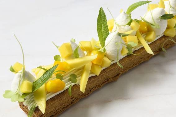 Order  Mango Lime Mille Feuille (serves 2) food online from Sweet Rehab store, New York on bringmethat.com