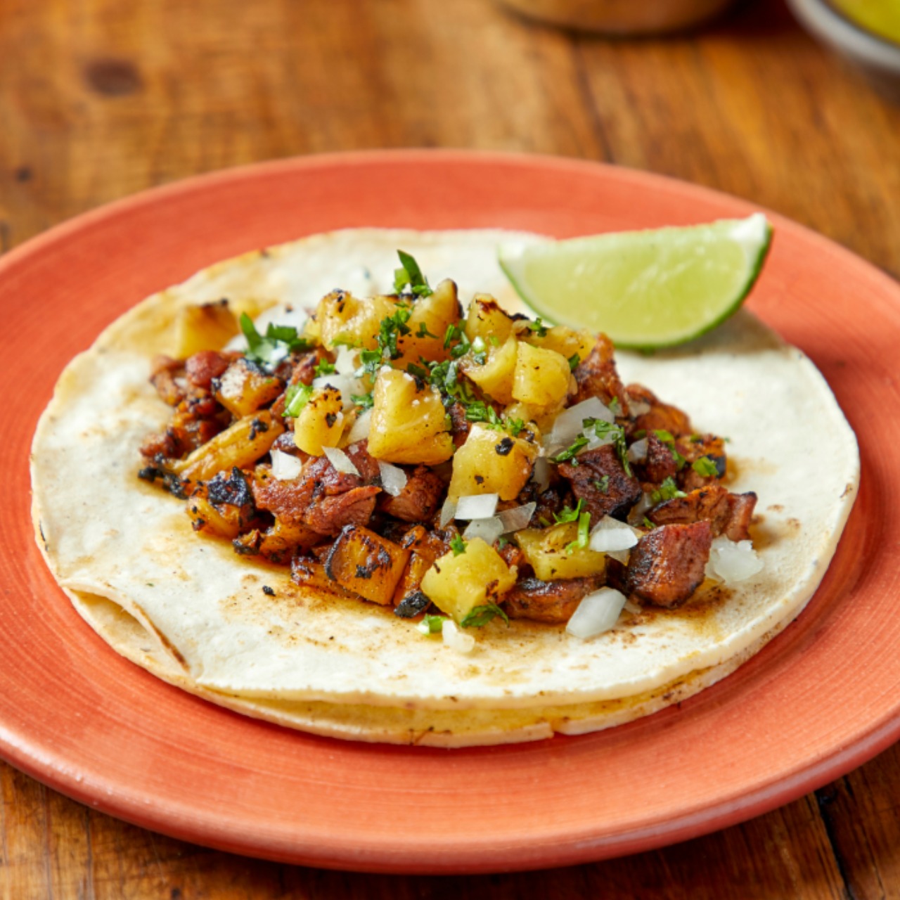 Order Al Pastor Taco food online from Autentaco: Modern Mexican Tacos store, Chicago on bringmethat.com