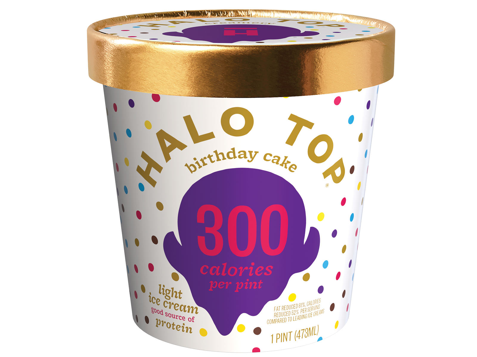 Order Halo Top Birthday Cake food online from The Ice Cream Shop store, Phoenix on bringmethat.com