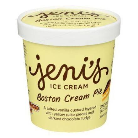 Order Jeni's Boston Cream Pie Ice Cream (1 Pint) food online from Light Speed Market store, Marietta on bringmethat.com