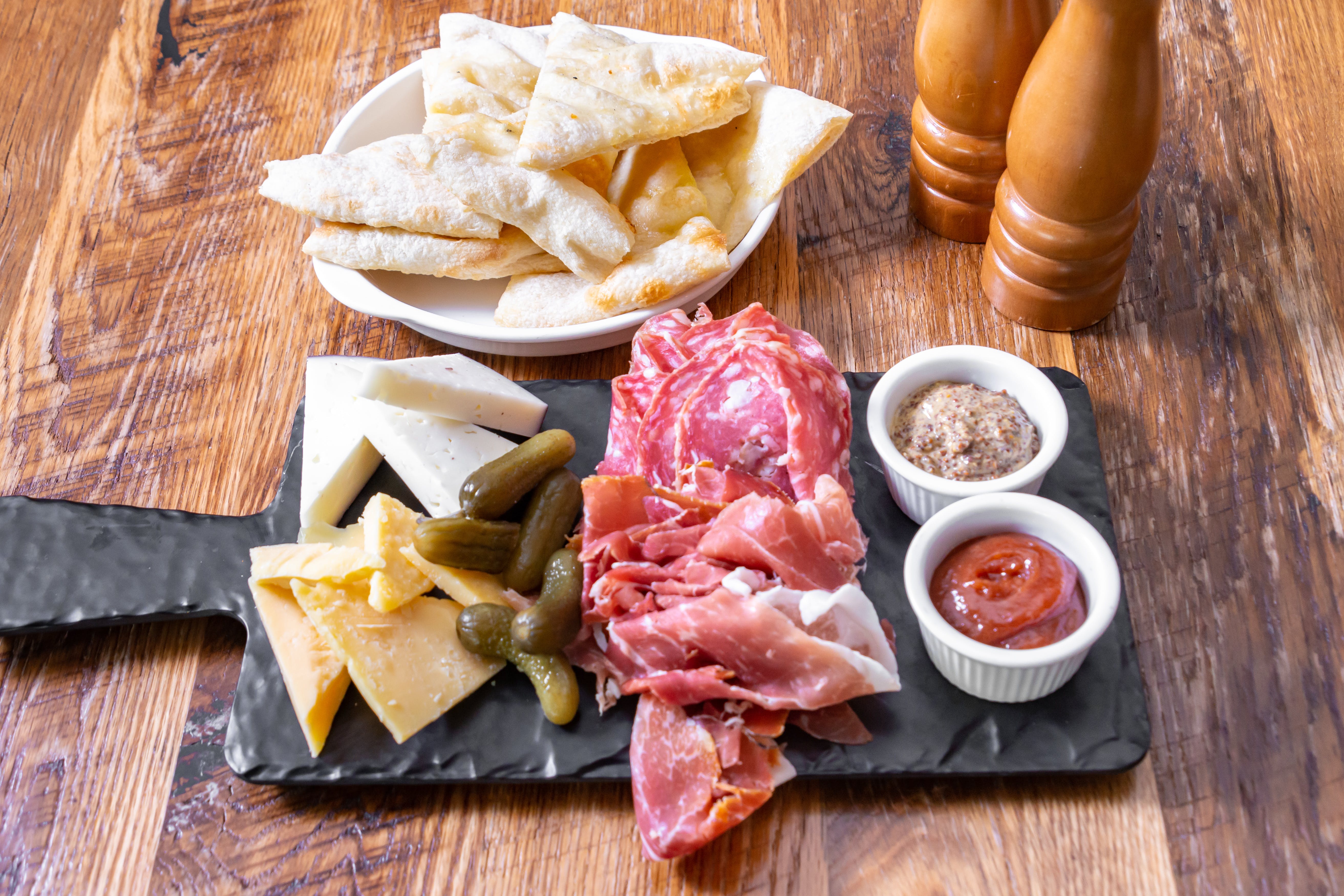 Order Meat & Cheese Board - Appetizer food online from Enza Pizzeria store, Wyndmoor on bringmethat.com