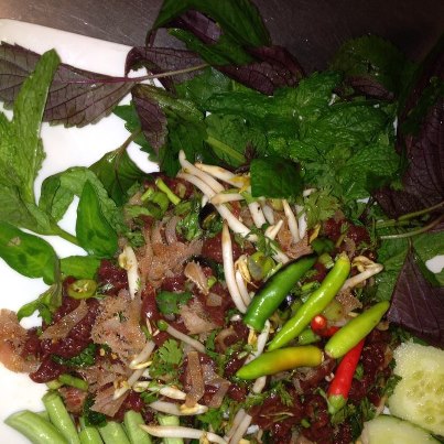 Order 22. Luang Prabang Beef Salad food online from Sticky Rice Restaurant store, Modesto on bringmethat.com