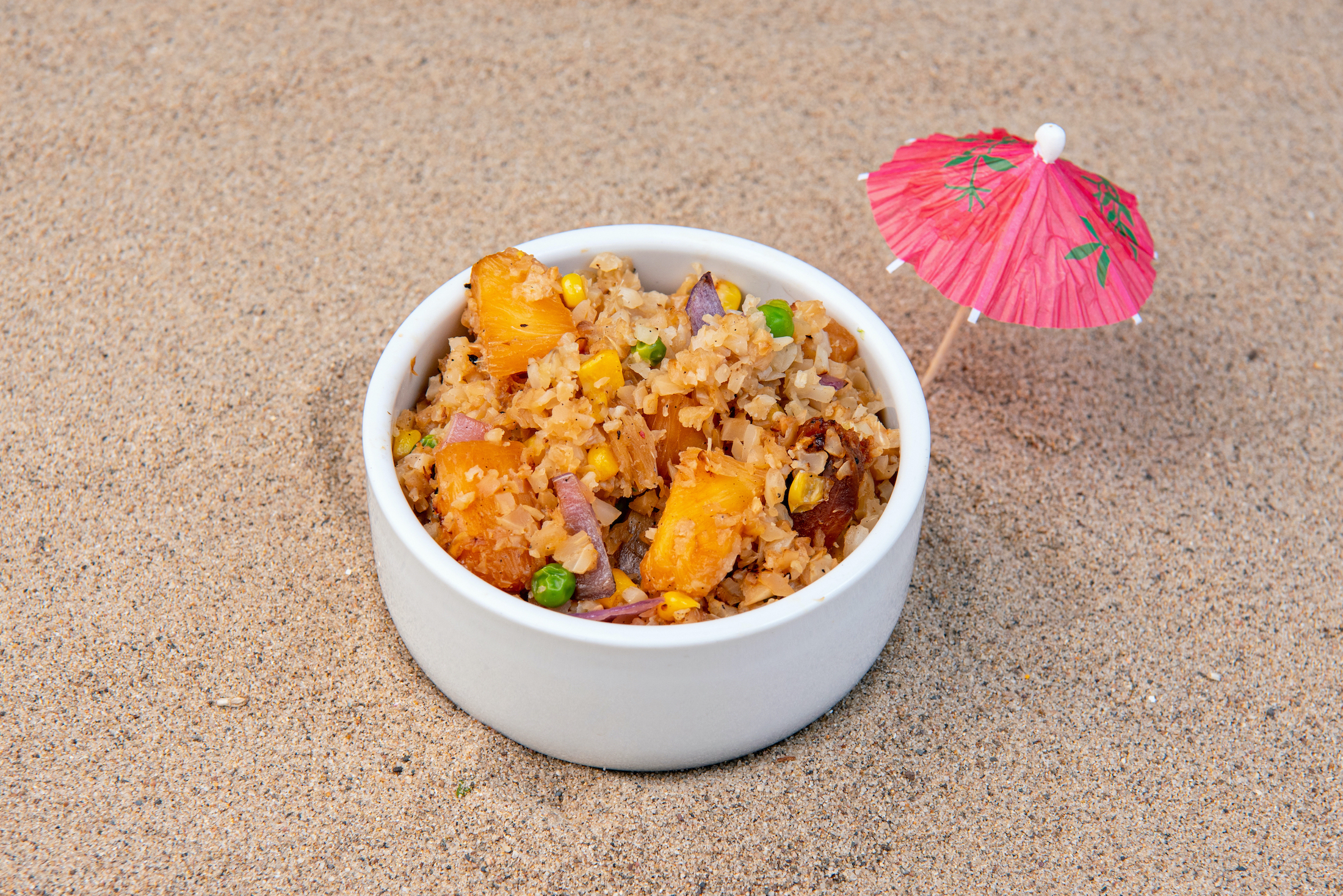 Order Pineapple Cauliflower Fried Rice food online from Lulubowls store, Tempe on bringmethat.com