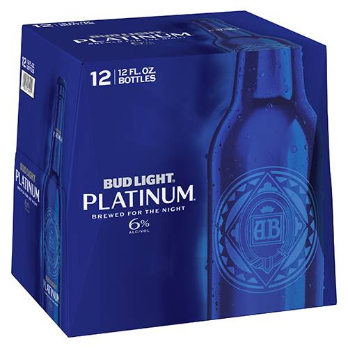 Order Bud Light Platinum Bottles - 12 oz Bottles/12 Pack food online from Bottle Shop & Spirits store, Los Alamitos on bringmethat.com