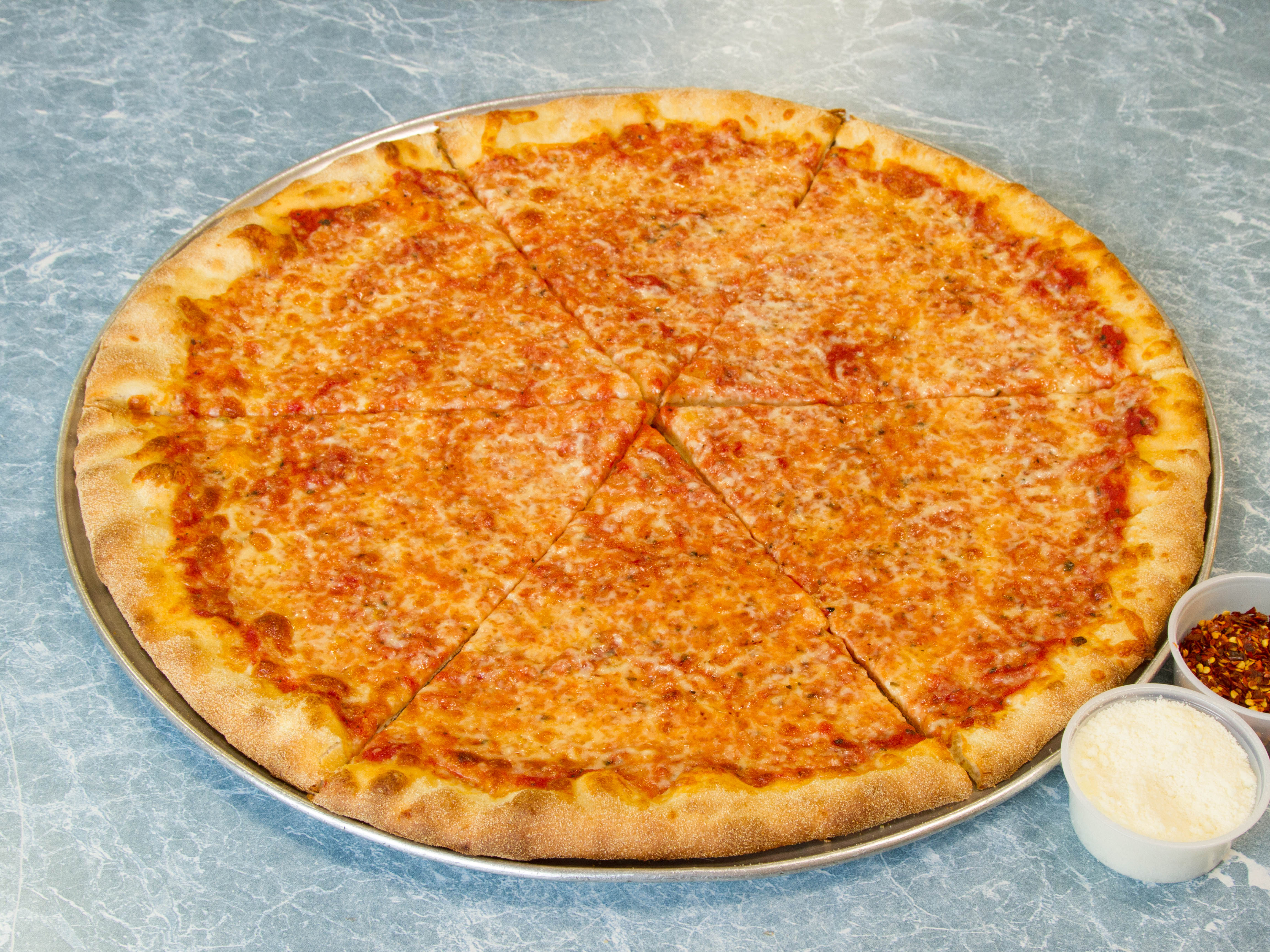 Order Plain Cheese Pizza 16” food online from Carusos Pizza store, Lynn on bringmethat.com