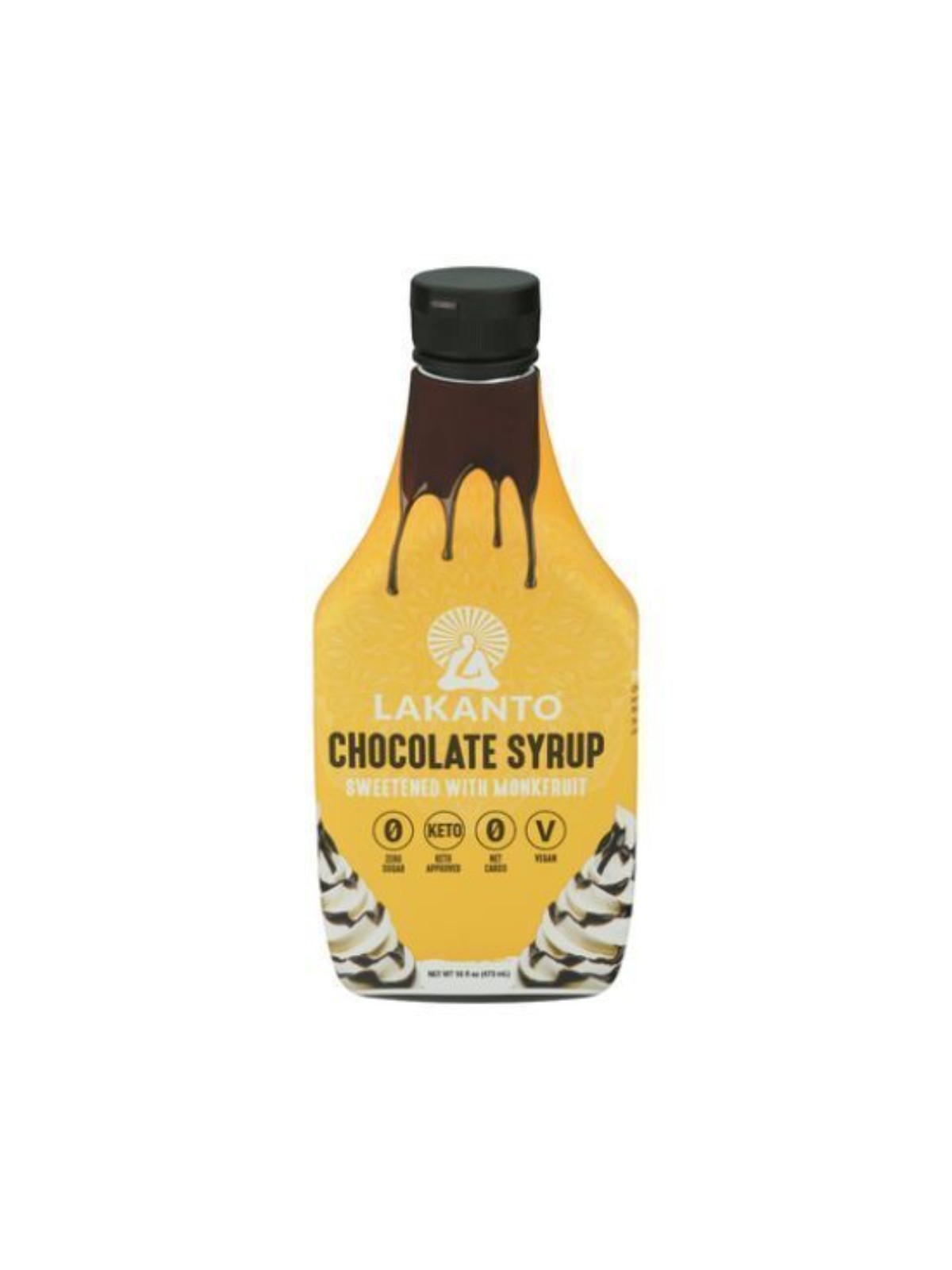 Order Lakanto Monkfruit Sweetened Chocolate Syrup (16 oz) food online from Light Speed Market store, Los Angeles on bringmethat.com