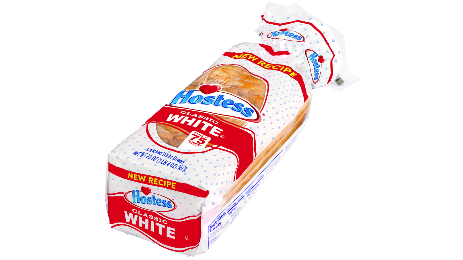 Order Hostess White Bread Fresh Case 80.0 ounces 4 count food online from Lula Convenience Store store, Evesham on bringmethat.com