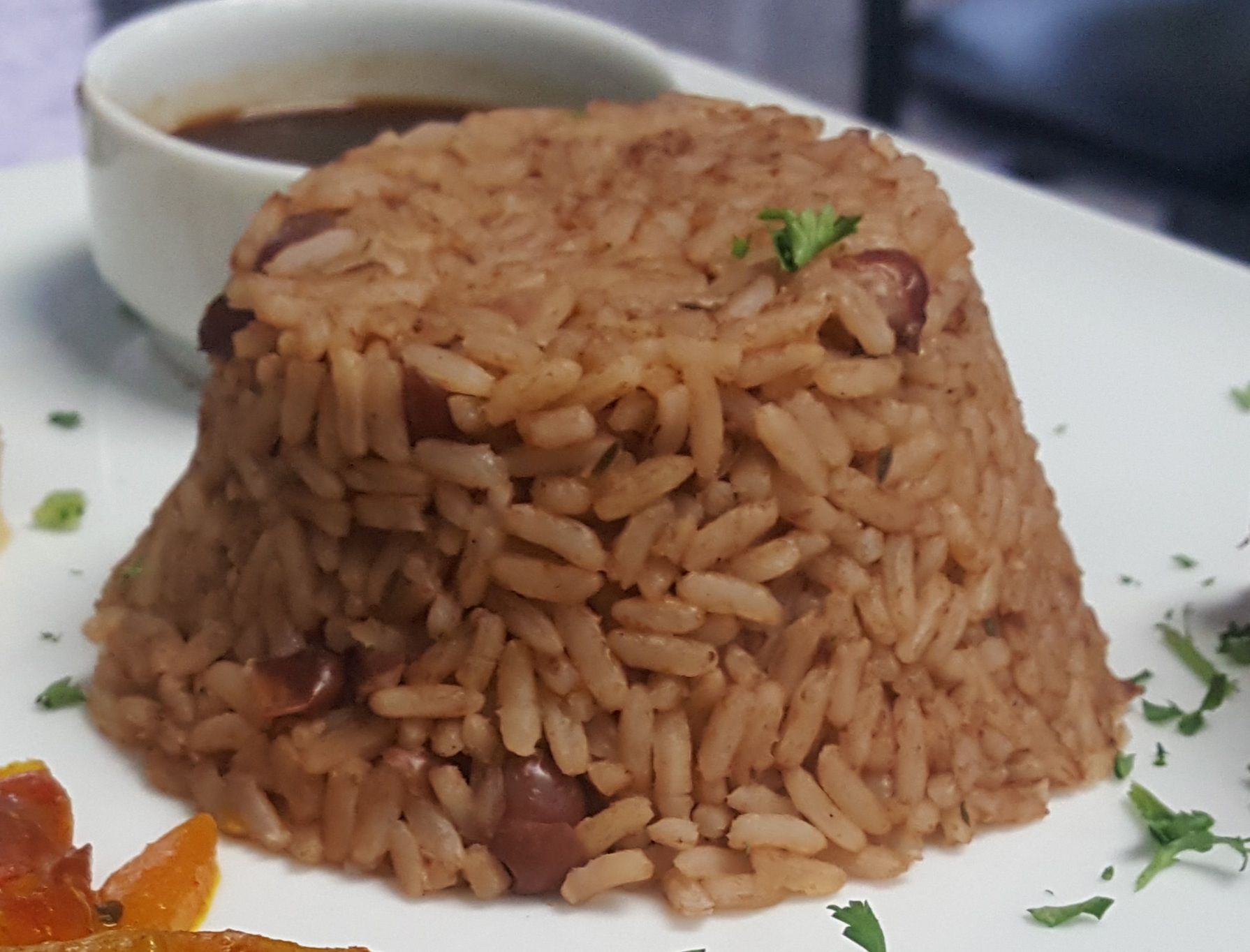 Order Traditional Rice & Peas food online from Blue Waters Caribbean & Seafood Grill store, Temple Hills on bringmethat.com