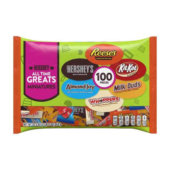 Order Hershey All Time Greats Halloween Chocolate Candy, Assortment - 100 Pieces food online from Rite Aid store, NEWARK on bringmethat.com