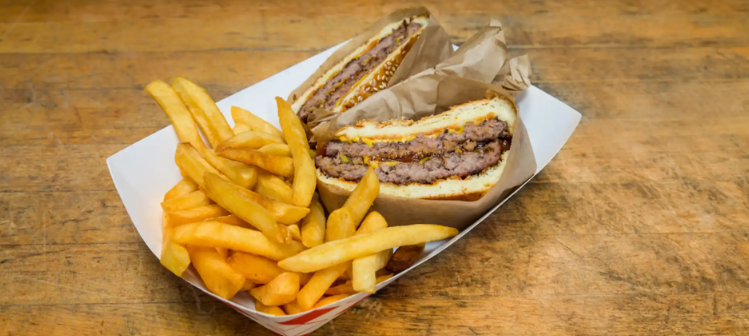 Order Double Cheeseburger food online from Grub Zone store, San Francisco on bringmethat.com