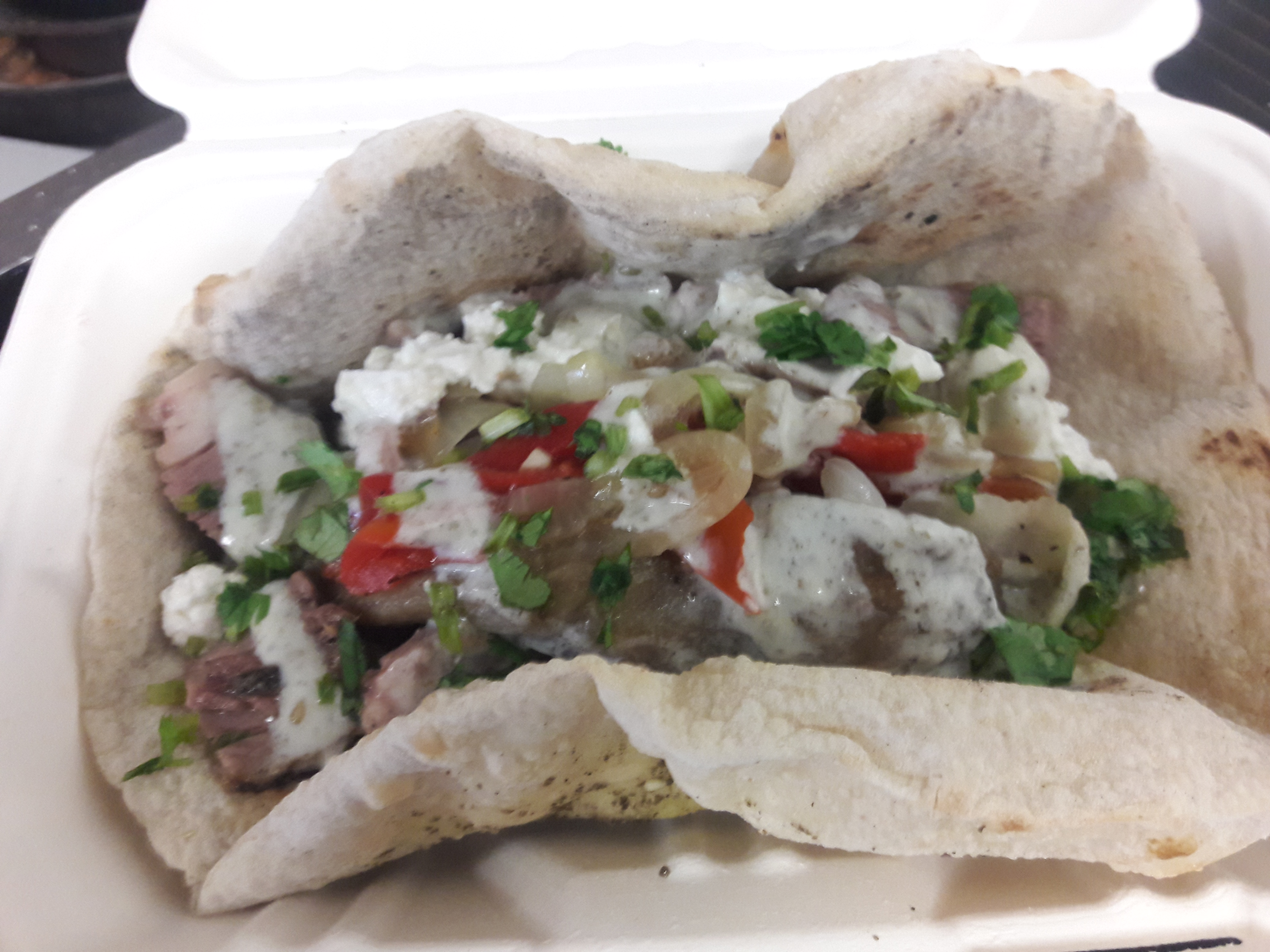 Order Grilled Lamb Skewer Sandwich food online from Old City Market & Oven store, Washington on bringmethat.com