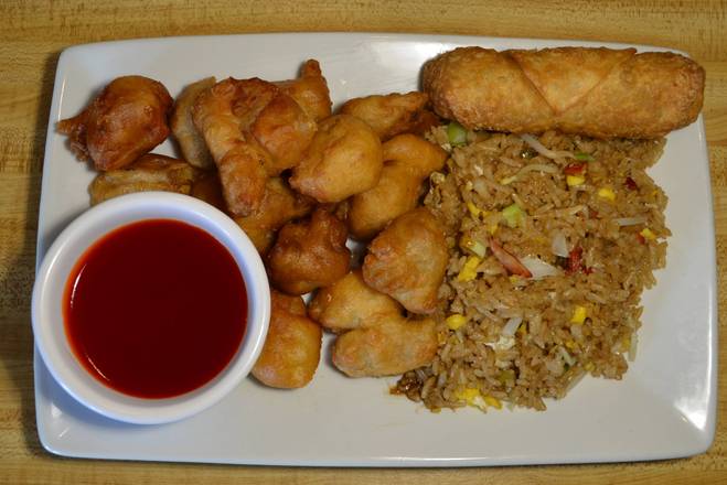 Order 8. Sweet and Sour Pork food online from Golden Crown Chinese Restaurant store, Amherst on bringmethat.com