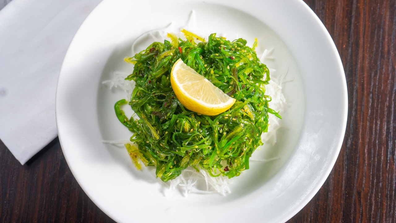 Order Seaweed Salad food online from Sushi Plus store, Redwood City on bringmethat.com