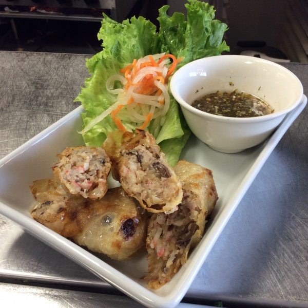 Order 2 Pieces Fried Vegetable Egg Rolls food online from Feu Pho Kitchen store, Studio City on bringmethat.com