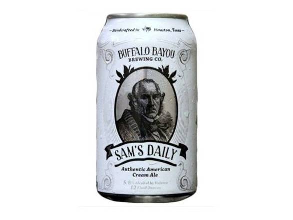 Order Buffalo Bayou Sam's Daily Cream Ale - 6x 12oz Cans food online from Liquor Cabinet store, Houston on bringmethat.com