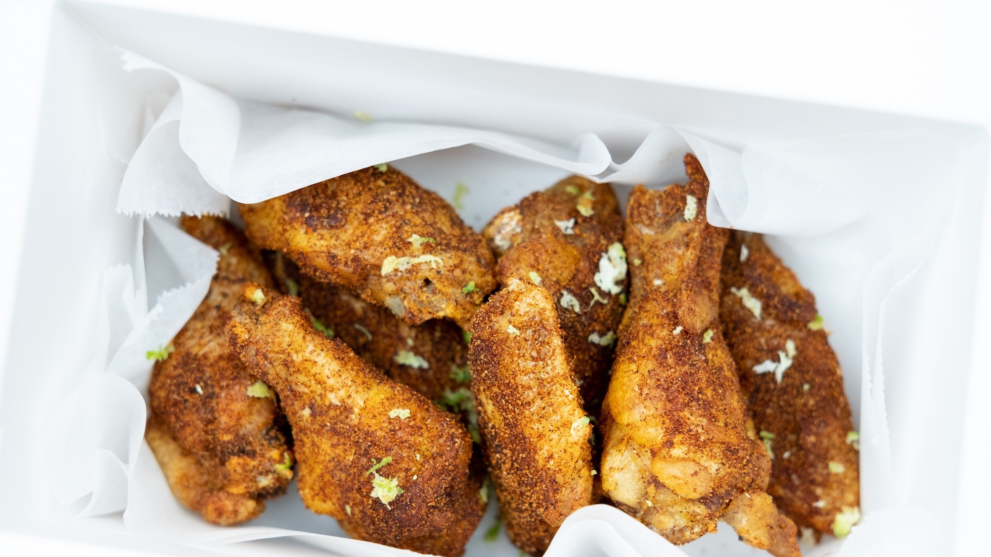 Order Chili Lime Dry Rub Wings (8) food online from Holy Cluck store, Chicago on bringmethat.com