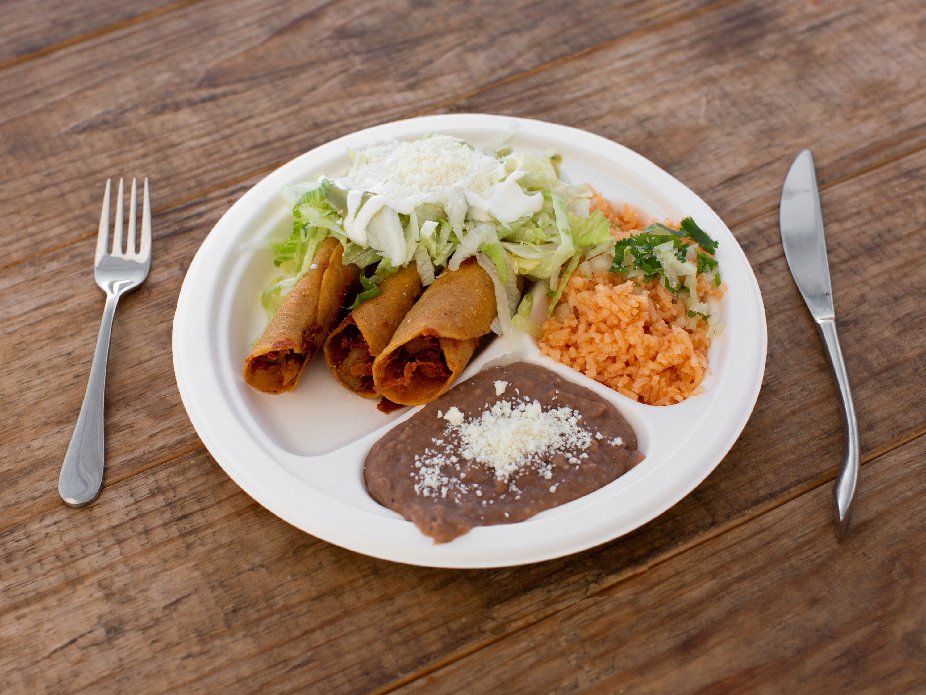 Order Taquito Combo food online from Los Arcos Mexican Food store, Portland on bringmethat.com