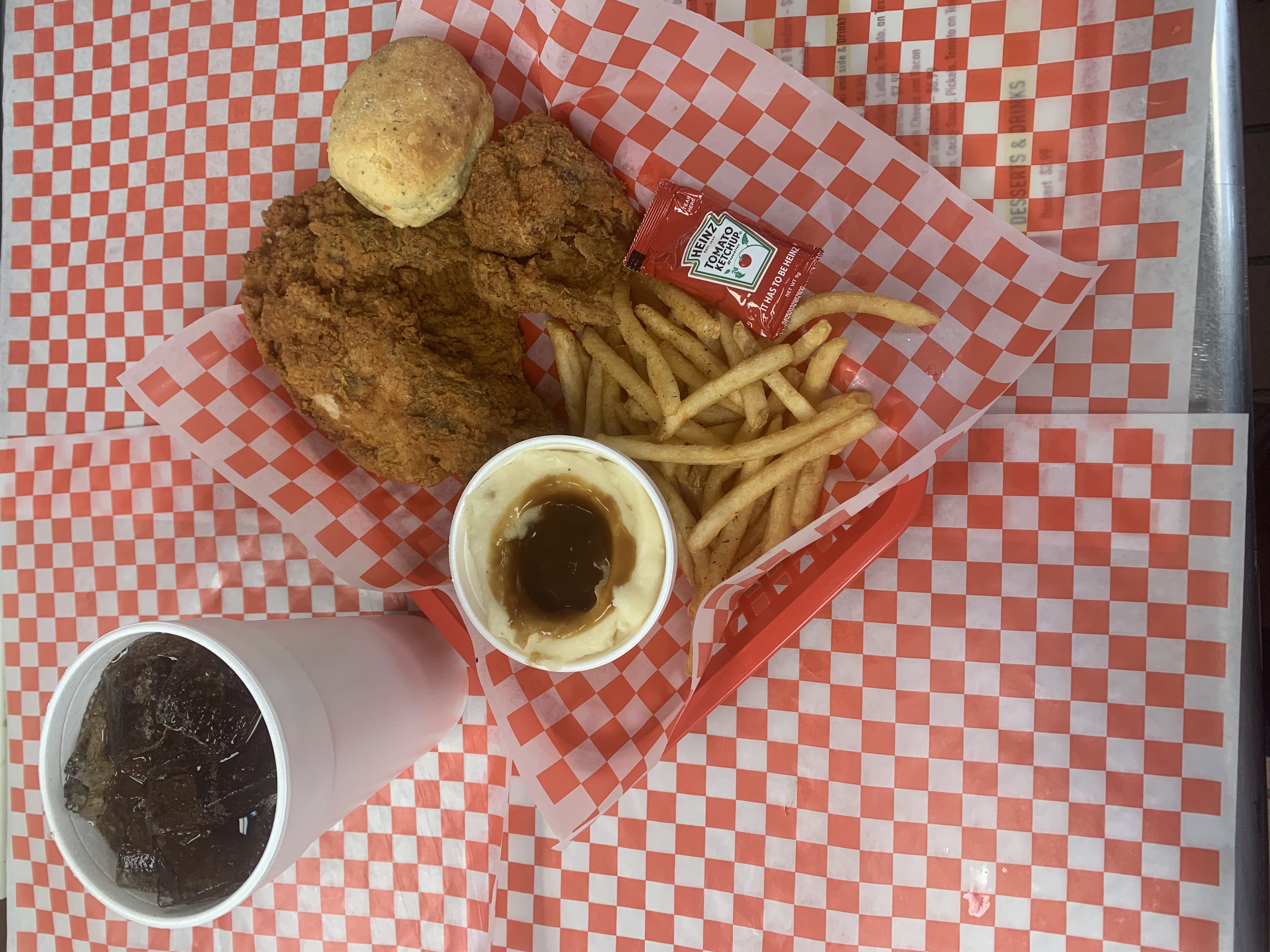 Order  Fried 1/4 Chicken  food online from Cocky's Chicken and Brew store, Lincoln on bringmethat.com