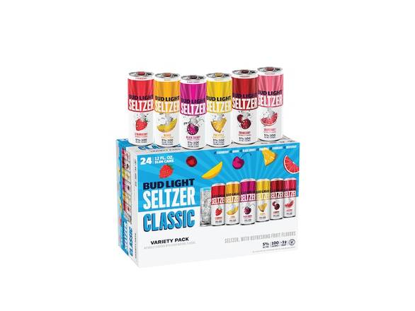 Order Bud Light Seltzer Variety Pack - 24x 12oz Cans food online from Prince Liquor store, Torrance on bringmethat.com
