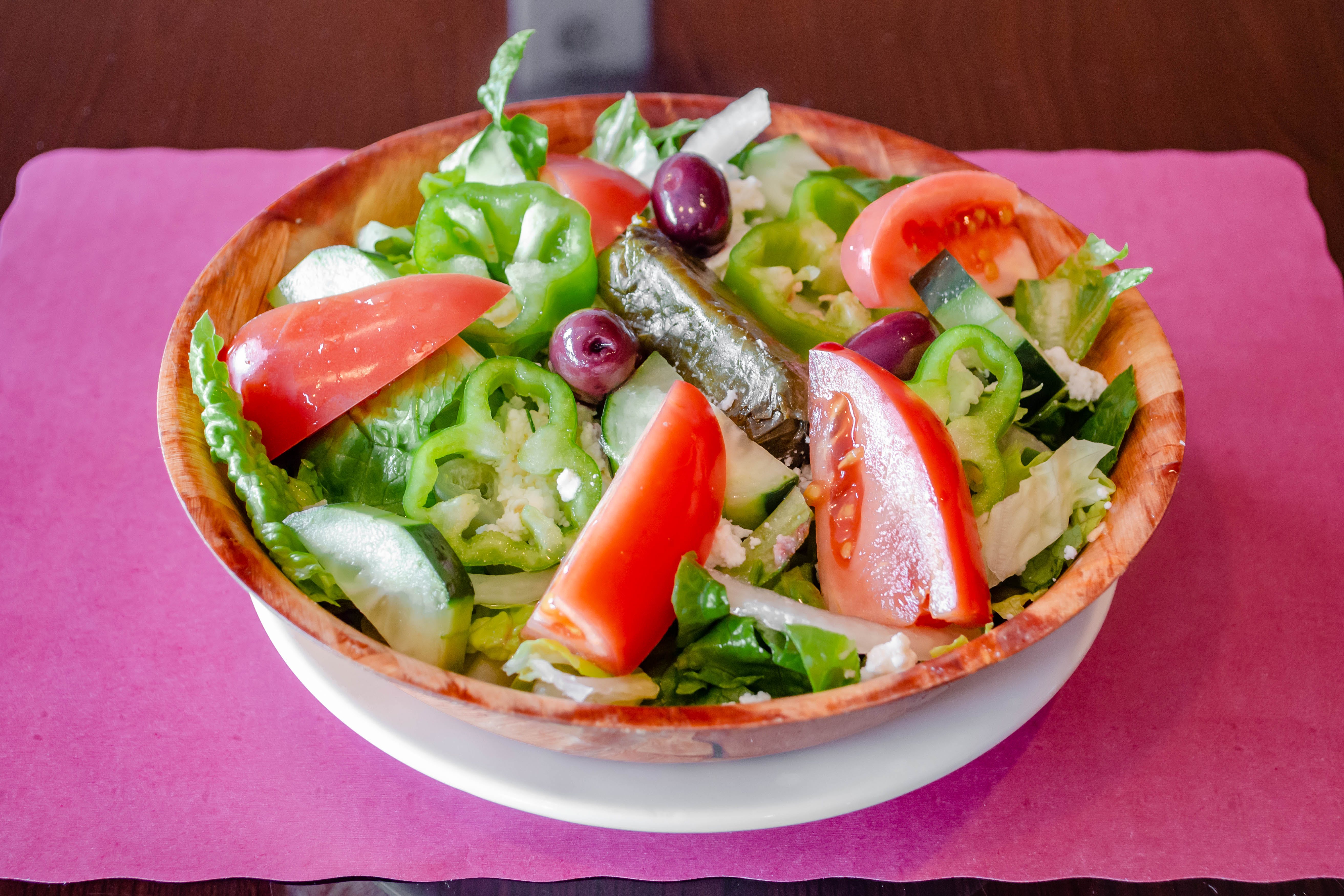 Order Greek Salad - Small food online from Mykonos Restaurant store, North Arlington on bringmethat.com