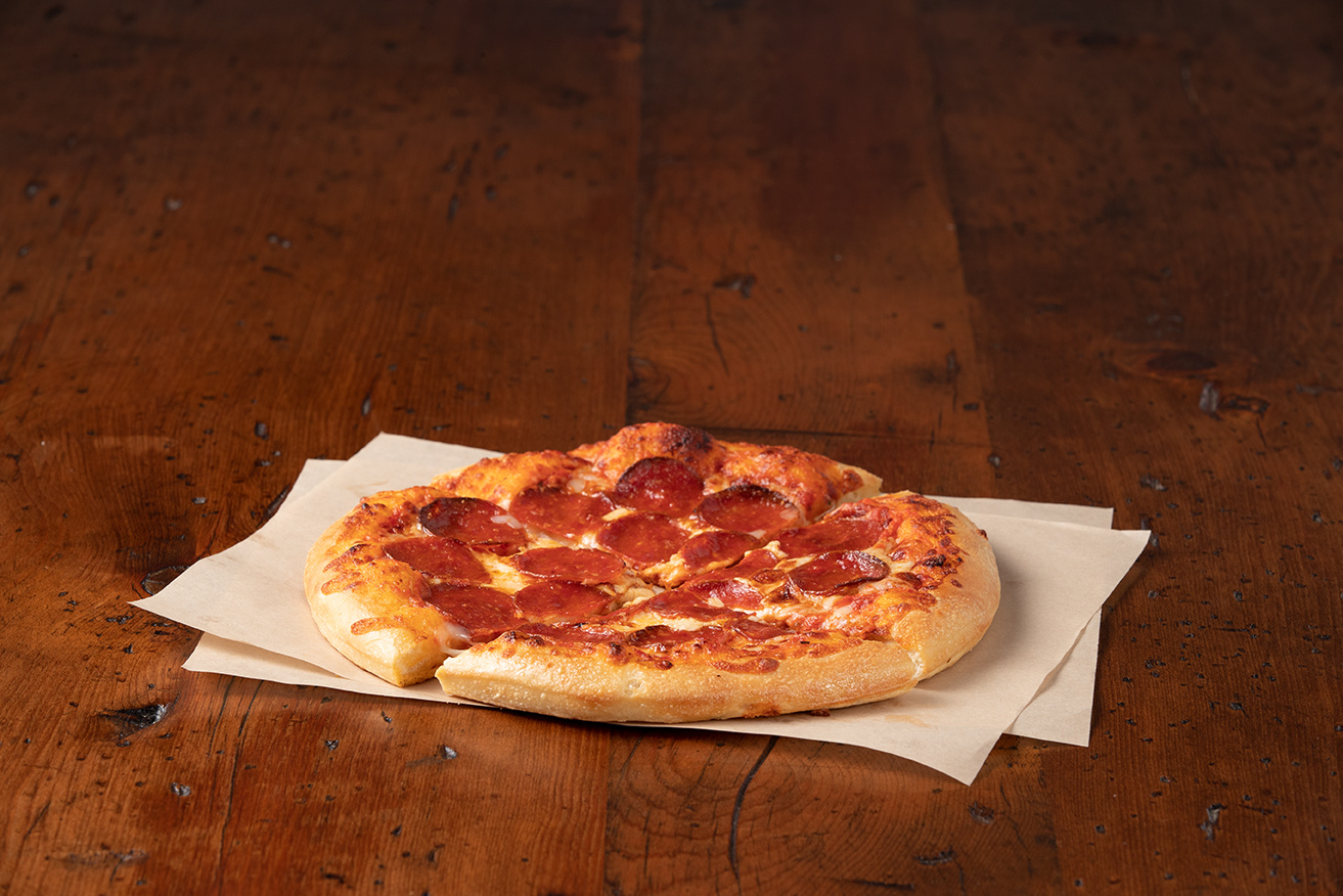 Order 9” Pepperoni Pizza food online from La Madeleine store, Grapevine on bringmethat.com