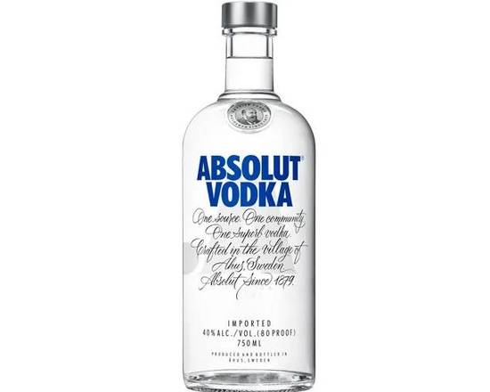 Order Absolut, 750mL vodka (40.0% ABV) food online from Fastrip store, Bakersfield on bringmethat.com
