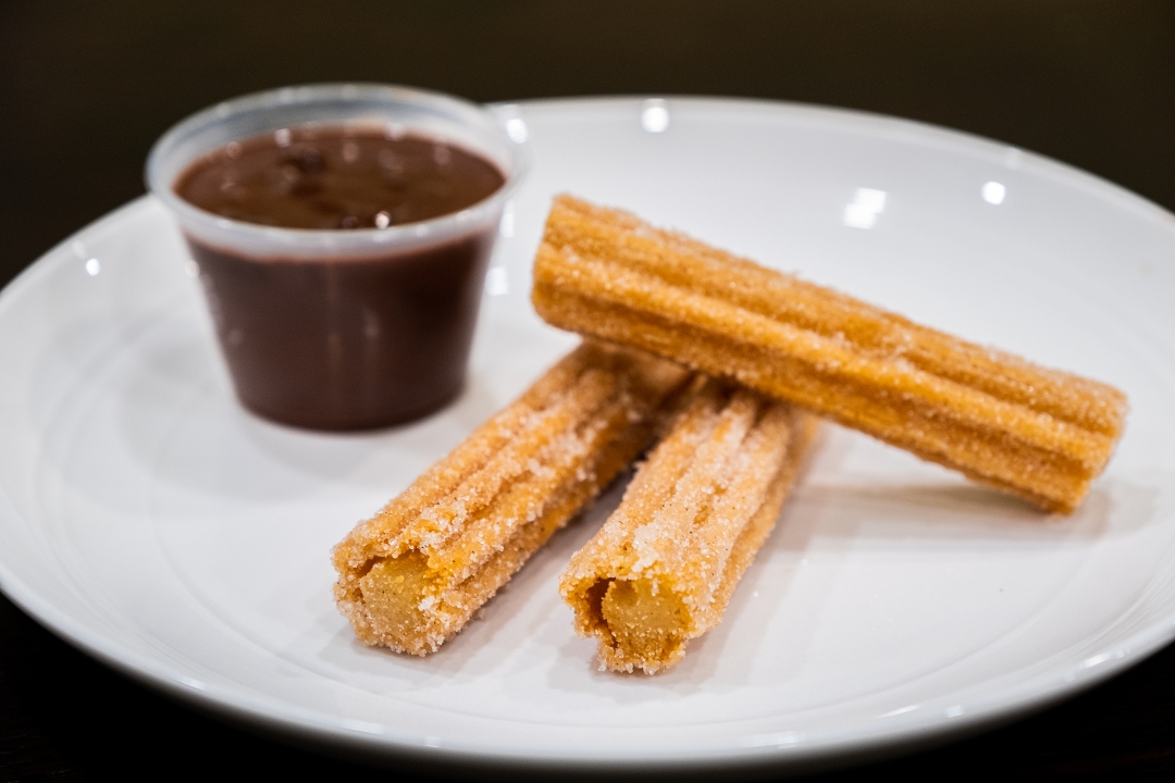 Order Churros and Dipping Chocolate food online from Nina Taqueria store, Los Gatos on bringmethat.com