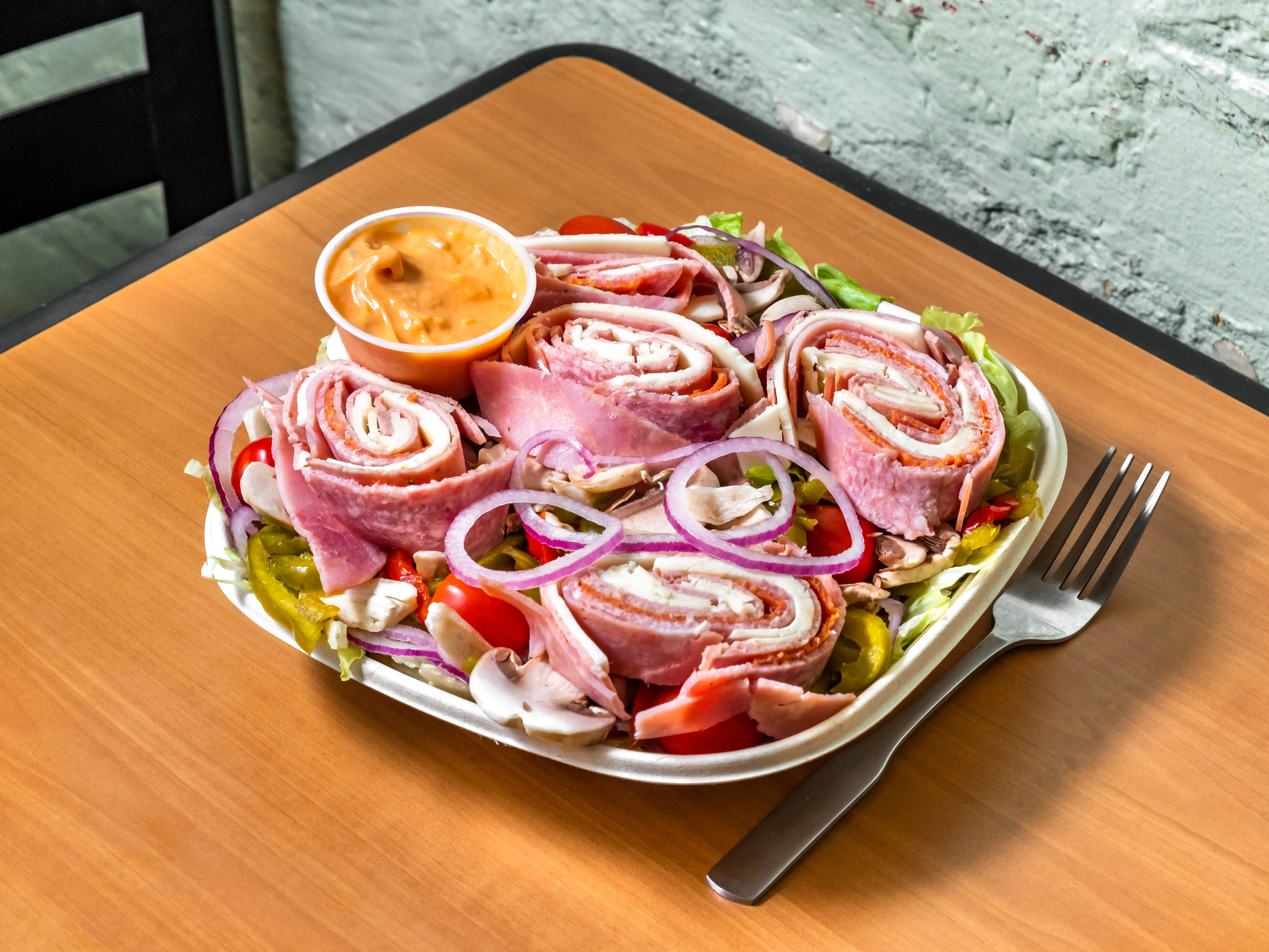 Order Antipasto Salad food online from Station Pizza store, Philadelphia on bringmethat.com
