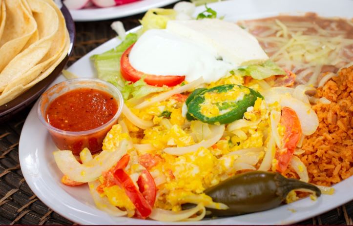 Order Huevos a la Mexicana Plate food online from El Chaparrito Taqueria store, Livermore on bringmethat.com
