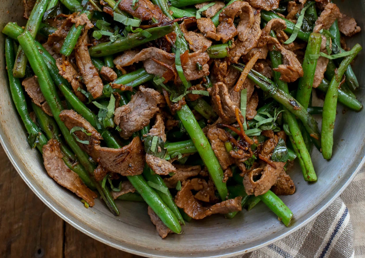 Order 24. Beef with String Beans food online from Buffet Dynasty store, Canton on bringmethat.com