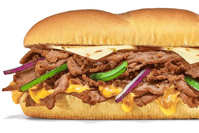 Order Baja Steak & Jack Footlong Pro (Double Protein) food online from Subway Bluff City on 11W store, Bluff City on bringmethat.com