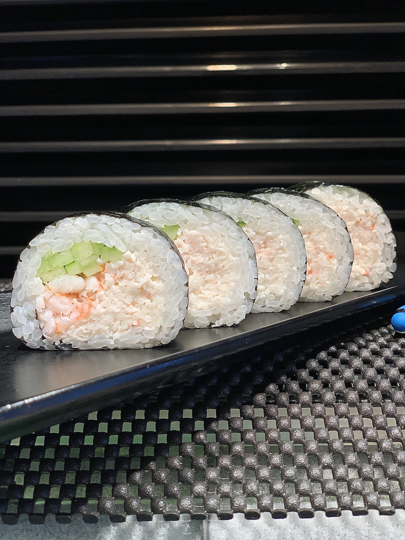 Order Shrimp and Crab Roll food online from Kazuki Sushi store, Los Angeles on bringmethat.com