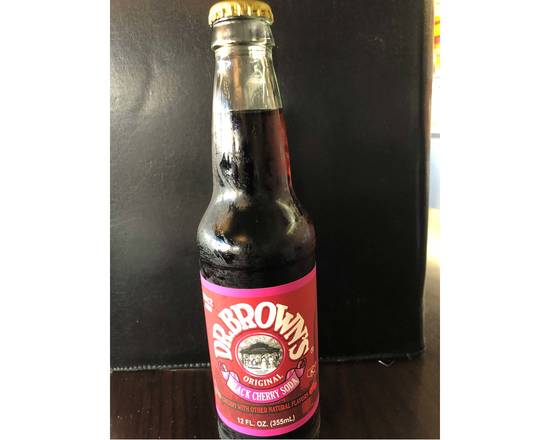 Order Dr. Brown's Black Cherry Soda food online from Langers Deli store, Los Angeles on bringmethat.com