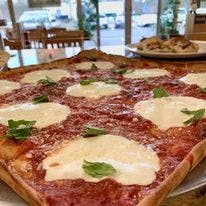 Order Margherita Sicilian Pizza - Pizza food online from Dominic Pizza store, Voorhees Township on bringmethat.com