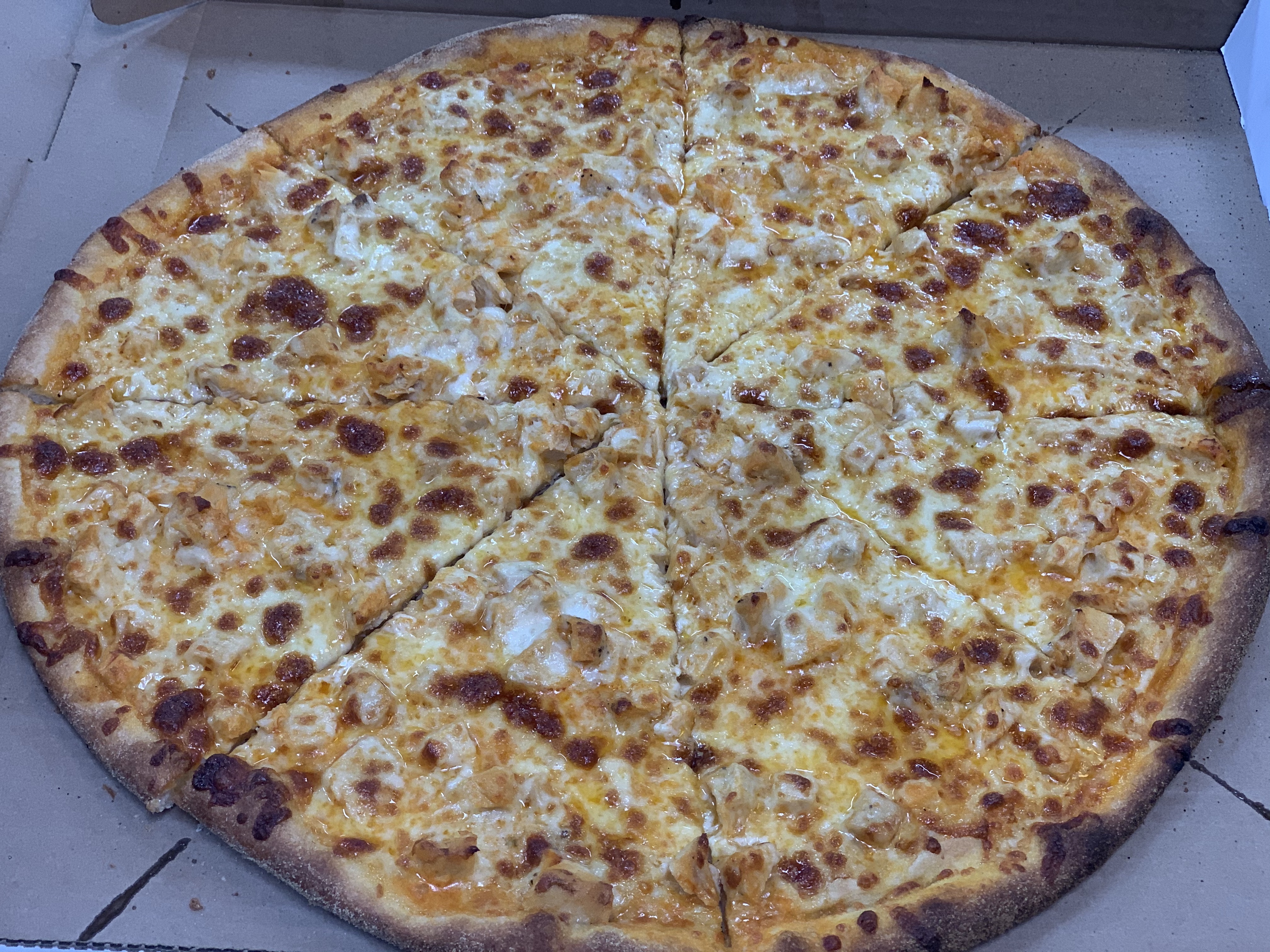 Order Chicken Buffalo Pizza food online from 204 Grill Pizza and Subs store, Virginia Beach on bringmethat.com