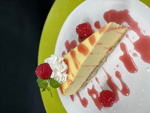 Order Raspberry cheesecake food online from Si Lom store, Dallas on bringmethat.com