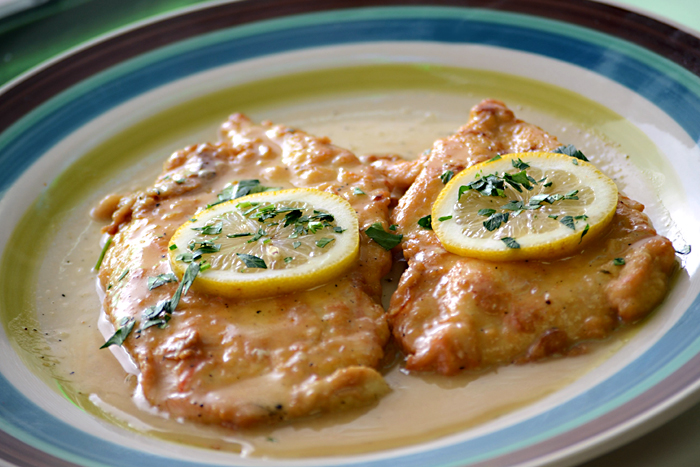 Order Chicken Francese Dinner food online from Famous Pizza Express store, Riverdale on bringmethat.com
