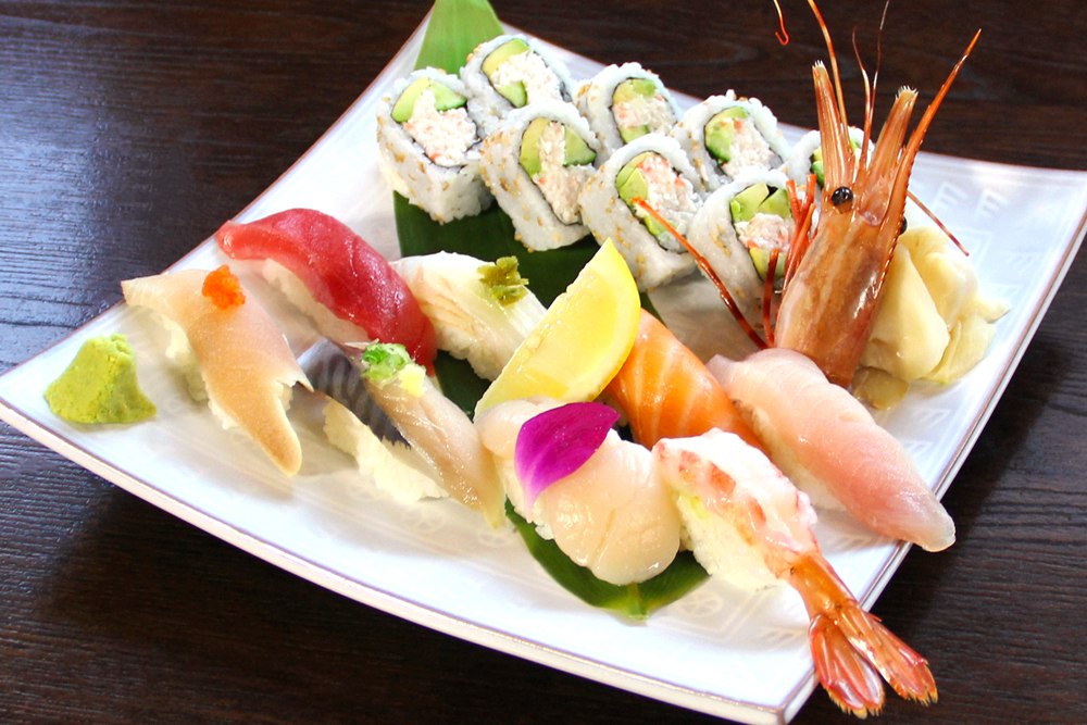 Order Sushi Plate Premium food online from Bishamon Japanese Restaurant & Karaoke Lounge store, Covina on bringmethat.com
