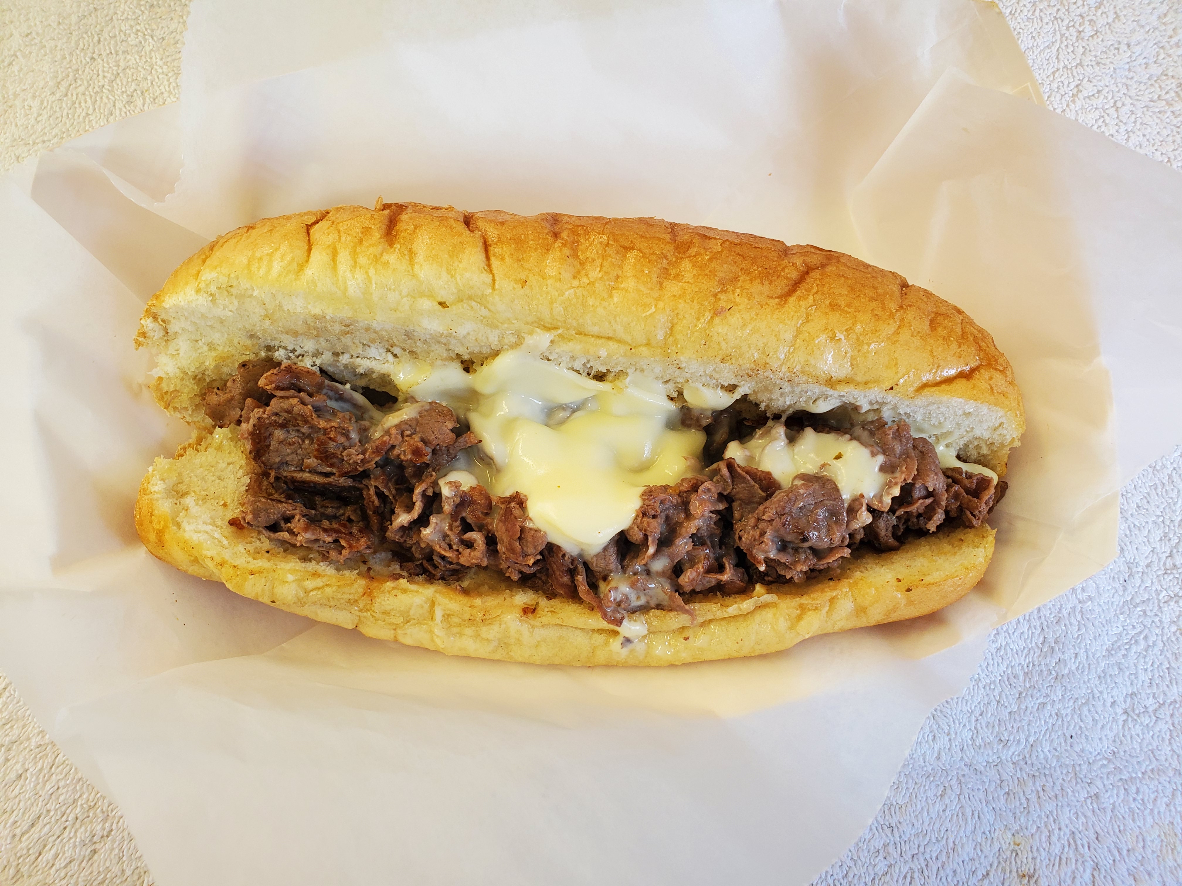 Order Steak and Cheese Sub food online from Shanes Hot Dogs store, Gardner on bringmethat.com
