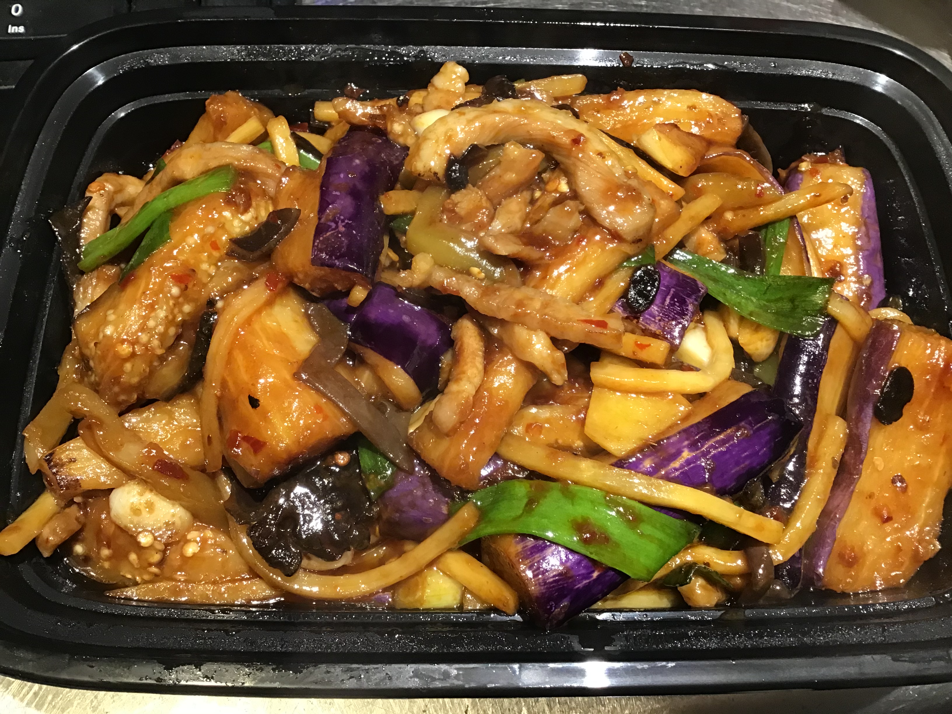 Order Braised Eggplant in Spicy Garlic Sauce 鱼香茄子 food online from Golden Coast store, San Francisco on bringmethat.com