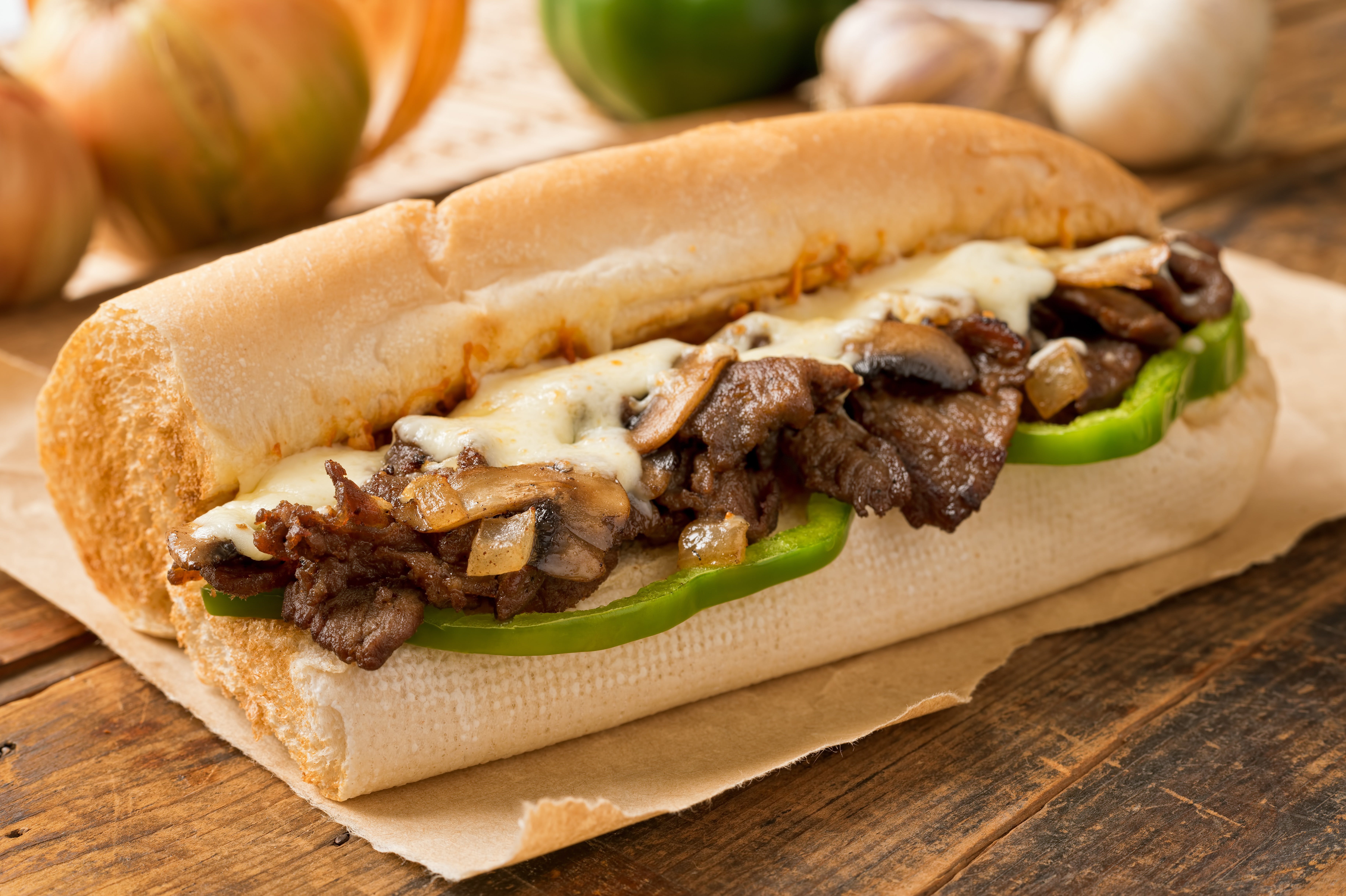 Order Philly Steak Combo Sandwich - 6'' food online from Papa Pizza Pie store, Fullerton on bringmethat.com