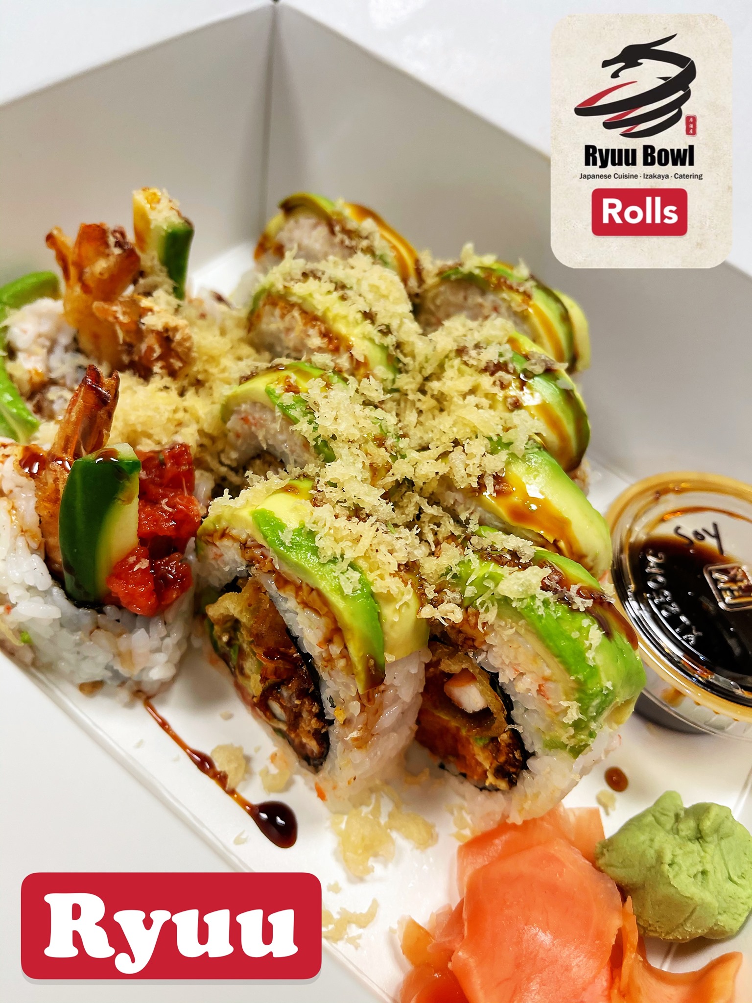 Order Ryuu Roll food online from Ryuu Bowl store, Anchorage on bringmethat.com