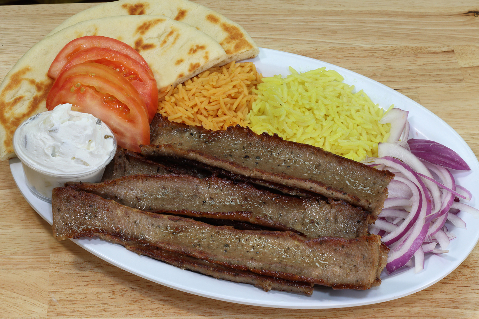Order Gyros over Rice food online from Fill A Pita store, Downers Grove on bringmethat.com